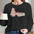 Womens Blood Type Little Debbie Inspired Christmas Tree Snack Cake Women Long Sleeve Tshirt