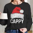 Cappy Santa Christmas Family Xmas Gifts Women Long Sleeve Tshirt