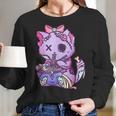 Cat Ramen Bowl Pastel Goth Nu Goth Anime Otaku Japanese V3 Men Women T-Shirt Graphic Print Casual Unisex Tee Women Long Sleeve Tshirt