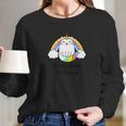 Cat Unicorn Meowgical Caticorn Rainbow Women Long Sleeve Tshirt