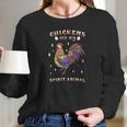 Chickens Are My Spirit Animal Farm Love Egg Women Long Sleeve Tshirt