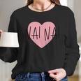 Chinese Grandma Nai Nai Grandmother Pink Heart Nai Nai Funny Gift Women Long Sleeve Tshirt