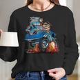 Classic Funny Sixties Sports Car Racing Hot Rod Cartoon Women Long Sleeve Tshirt