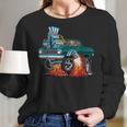 Classic Sixties Muscle Car Funny Dragster Hot Rod Cartoon Women Long Sleeve Tshirt