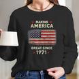 Cool 1971 Bday Funny Vintage 50Th Birthday Gift Women Long Sleeve Tshirt