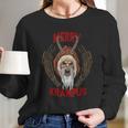 Creepy Merry Krampus Germanic Christmas Demon Horror Gift Women Long Sleeve Tshirt