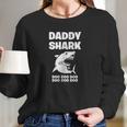 Daddy Shark Cute Best Christmas Gifts For Dad Women Long Sleeve Tshirt