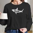 Daddy Shark Deluxe Best Christmas Gifts For Dad Women Long Sleeve Tshirt