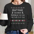 Deck The Halls With Smartstrong Woman Kamala Funny ChristmasWomen Long Sleeve Tshirt