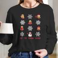 Despicable Me Minions Snowflake Christmas Women Long Sleeve Tshirt