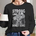 Donkey Kong Super Strong Vintage Women Long Sleeve Tshirt