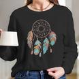 Dream Catcher Native American Feathers Boho Dreamcatcher Women Long Sleeve Tshirt