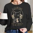 Eat Pussy Chug Whiskey Hail Satan Women Long Sleeve Tshirt