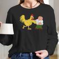 Family Guy Chicken Fight Women Long Sleeve Tshirt