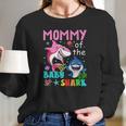 Family Mommy Of The Baby Shark Women Long Sleeve Tshirt