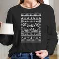 Feliz Navidad Merry Christmas Women Long Sleeve Tshirt