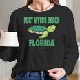 Fort Myers Beach Florida Sea Turtle Themed Women Long Sleeve Tshirt