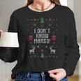 Funny Christmas Vacation I DonKnow Margo Women Long Sleeve Tshirt