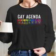 Funny Gay Gift For Women Men Lgbt Pride Feminist Agenda Homo Cute Gift Women Long Sleeve Tshirt