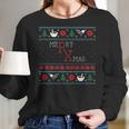 Funny Pharmacist Pharmacy Ugly Christmas Xmas Women Long Sleeve Tshirt