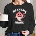 Grandma Shark Gift Shark Baby Cute Design Family Set Women Long Sleeve Tshirt