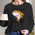 Grandma Shark For Mom Grandmother Halloween Christmas Women Long Sleeve Tshirt