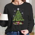 Grinch May The Force Be With You Christmas Tree Women Long Sleeve Tshirt