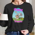 Happy Easter Happy Zombie Jesus Day Bunny Protestor Women Long Sleeve Tshirt