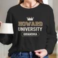 Howard University Grandma Great Gift For Grandparents Women Long Sleeve Tshirt