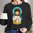 Jesus Divine Mercy Cute Women Long Sleeve Tshirt