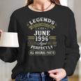 June 1996 25Th Birthday Gift 25 Years Old Men Women Women Long Sleeve Tshirt