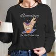 Llamastay 6 Feet Away Funny Llama Yoga Social Distancing Women Long Sleeve Tshirt