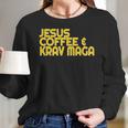 I Love Jesus Coffee Krav Maga Mixed Mma Sparring Tee Women Long Sleeve Tshirt