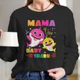 Mama Of The Baby Shark Women Long Sleeve Tshirt