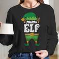 Mama Elf Christmas Mothers Day Goblin Lover Cute Gift Women Long Sleeve Tshirt