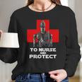 The Mandalorian To Nurse And Protect Women Long Sleeve Tshirt