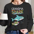 Matching For Family Shark Grandma Shark Women Long Sleeve Tshirt