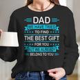 Mens Funny Fathers Day Gift For Daddy Papa From Daughter Son Wife Women Long Sleeve Tshirt