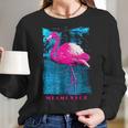 Miami Vice Flamingo Women Long Sleeve Tshirt