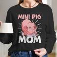 Mini Pig Piglet Swine Farm Animal Piggy Cute Pig Mom Gift Graphic Design Printed Casual Daily Basic Women Long Sleeve Tshirt