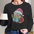 Minion Santa Christmas Women Long Sleeve Tshirt