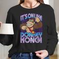 Womens Nintendo Donkey Kong Its On Taunt Women Long Sleeve Tshirt