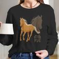 Palomino Horse Because Blonde Have More Fun Women Long Sleeve Tshirt