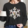 Peanuts Snowflakes Christmas Shirt Women Long Sleeve Tshirt