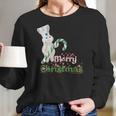 Pillsbury Doughboy Merry Christmas Greeting Mascot Women Long Sleeve Tshirt