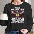 Proud Daughter Of A Vietnam Veteran Patriotic Family Women Long Sleeve Tshirt