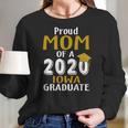 Proud Mom Of A 2020 Iowa University Of Iowa Graduate Women Long Sleeve Tshirt