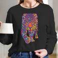 Rainbow Jaguar Abstract Colorful Cat Lover Women Long Sleeve Tshirt