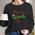 Resting Grinch Face Grinch Stole Christmas Women Long Sleeve Tshirt