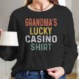 Retro Grandmas Lucky Casino Women Long Sleeve Tshirt